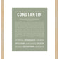 Constantin | Name Art Print