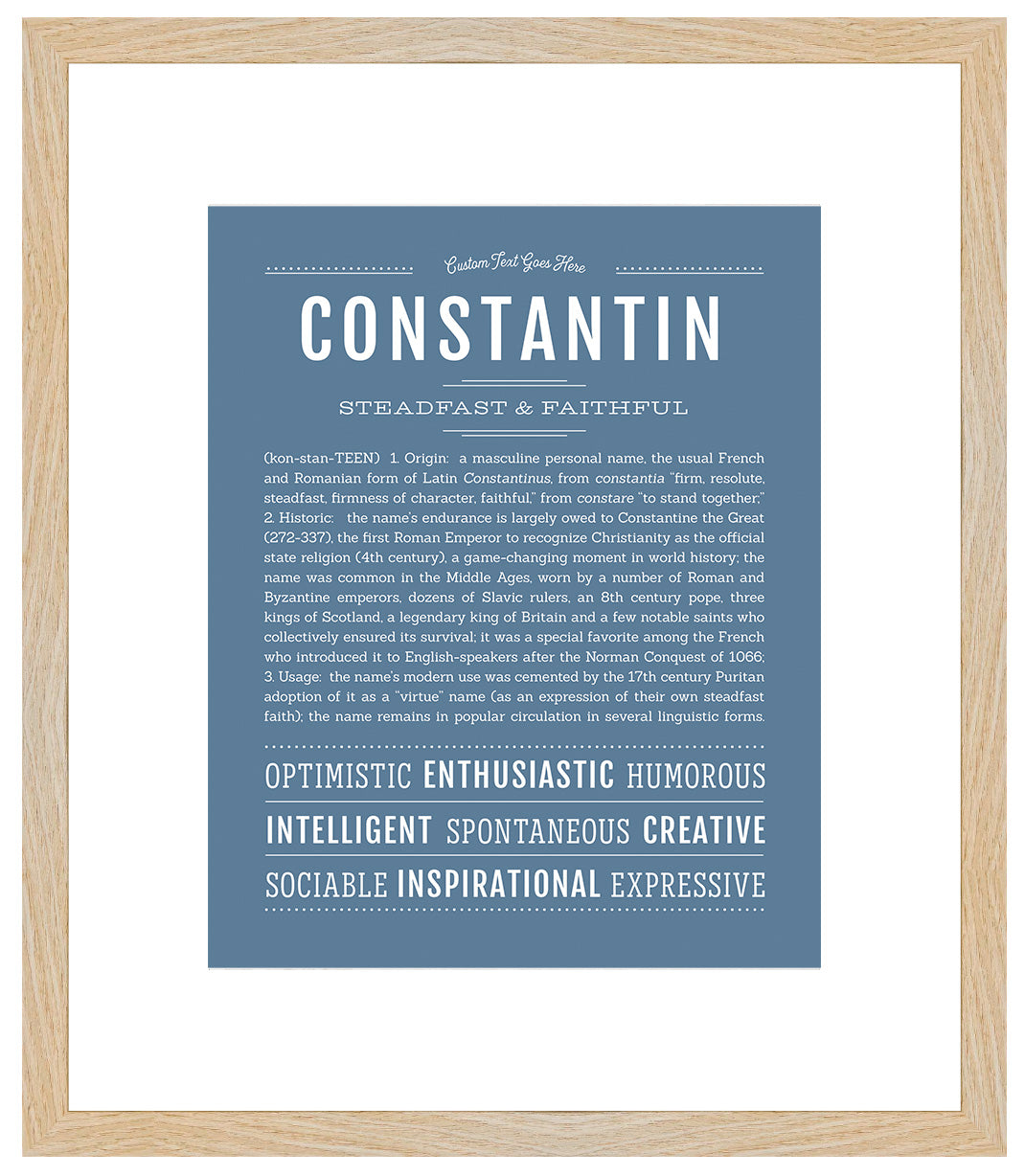 Constantin | Name Art Print