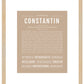 Constantin | Name Art Print