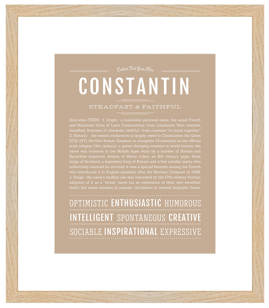 Constantin | Name Art Print