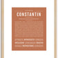 Constantin | Name Art Print