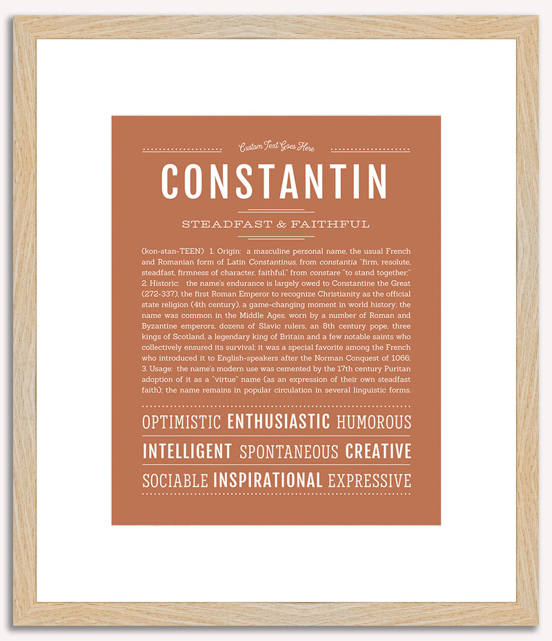 Constantin | Name Art Print