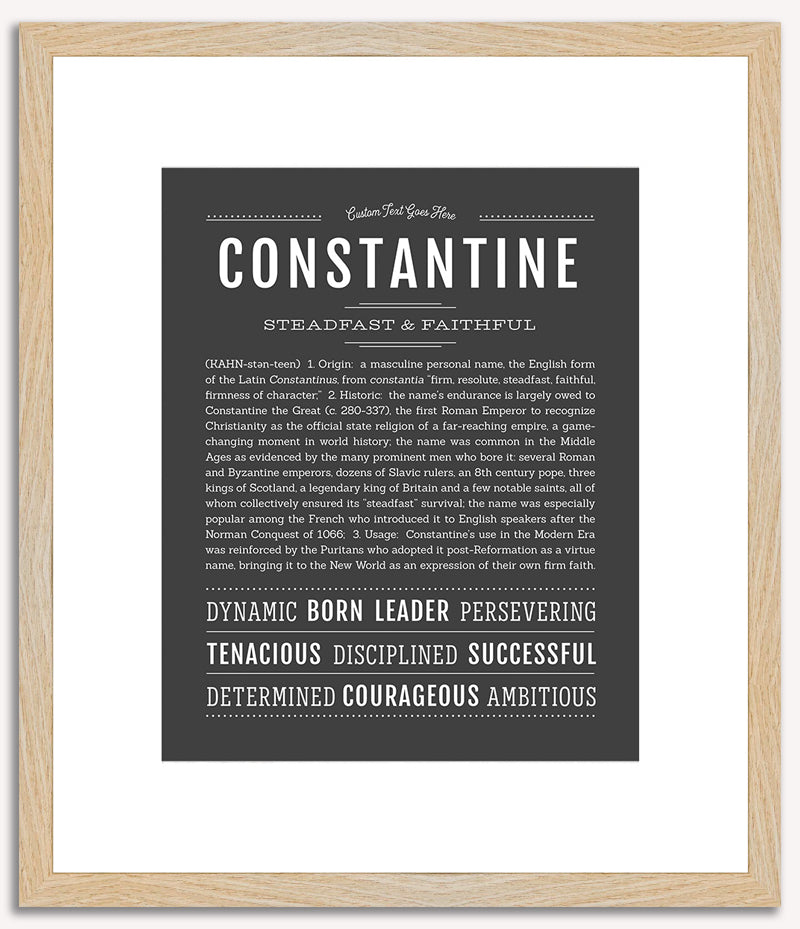 Constantine | Name Art Print