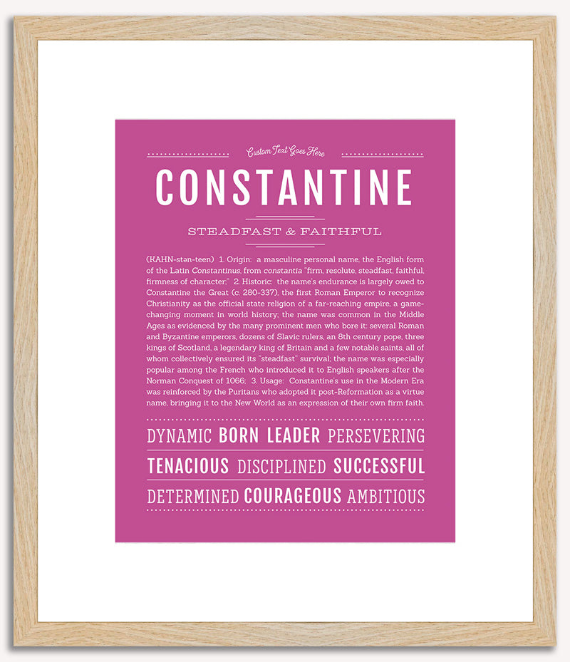 Constantine | Name Art Print