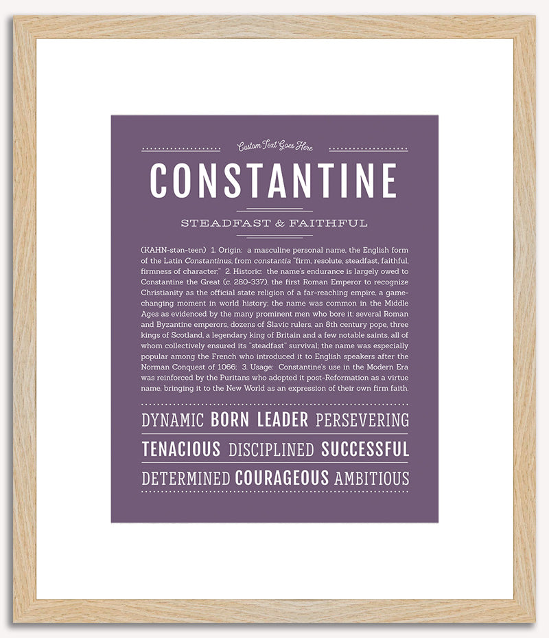 Constantine | Name Art Print