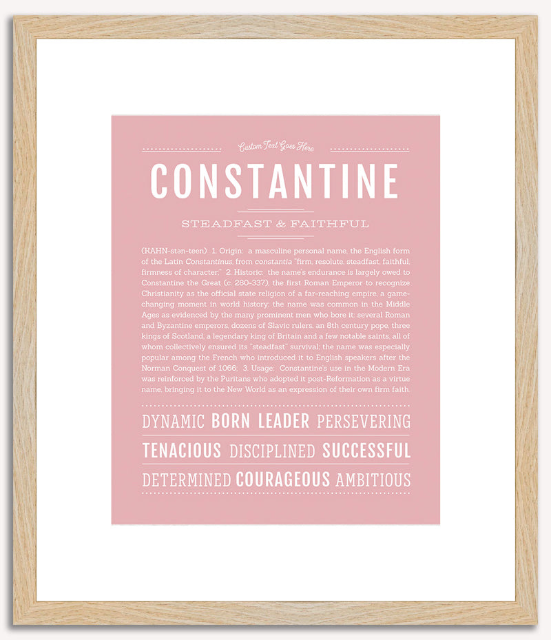 Constantine | Name Art Print