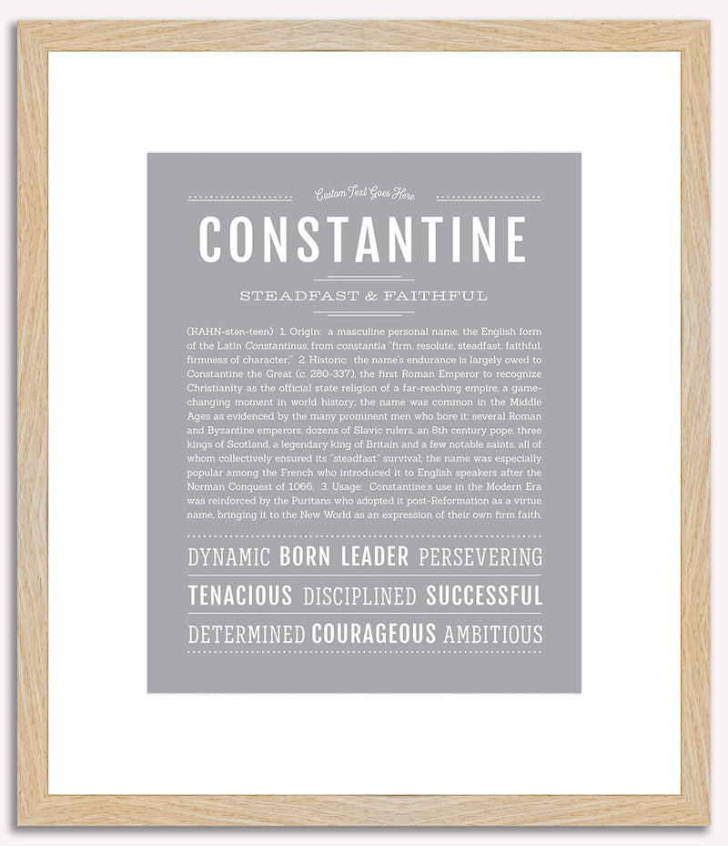 Constantine | Name Art Print