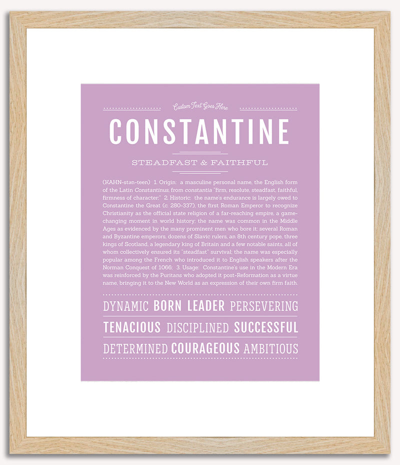 Constantine | Name Art Print