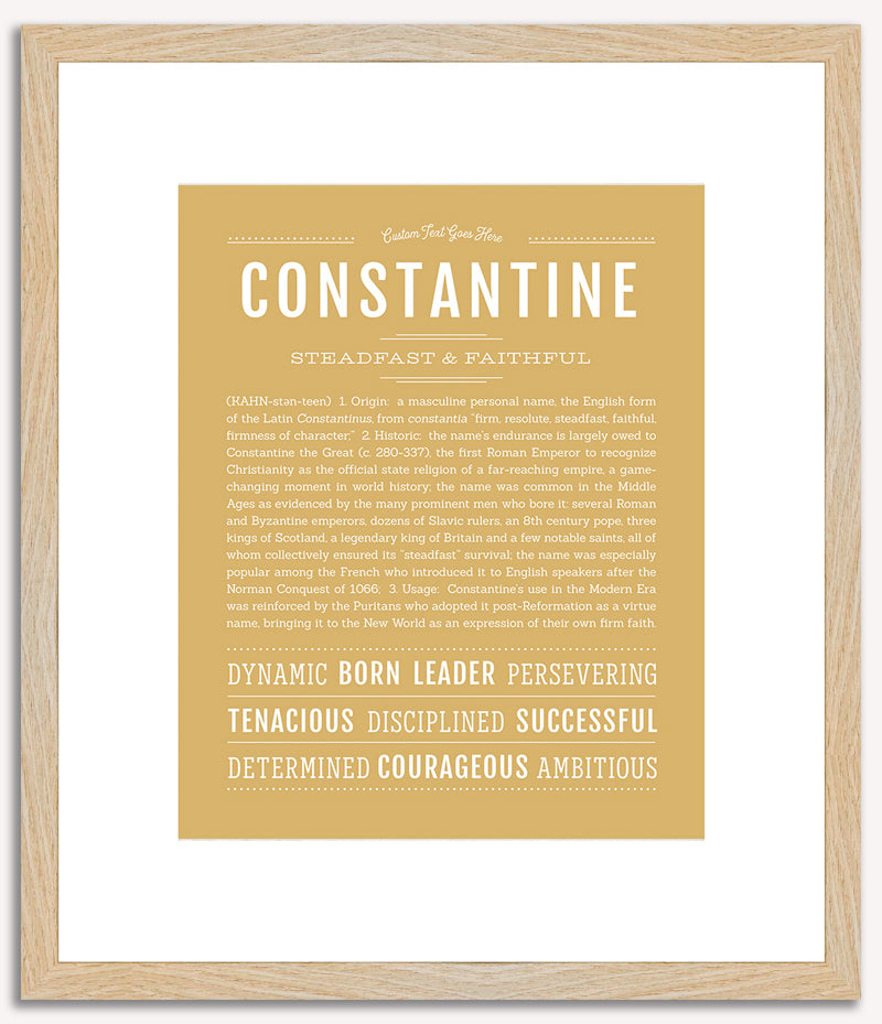 Constantine | Name Art Print