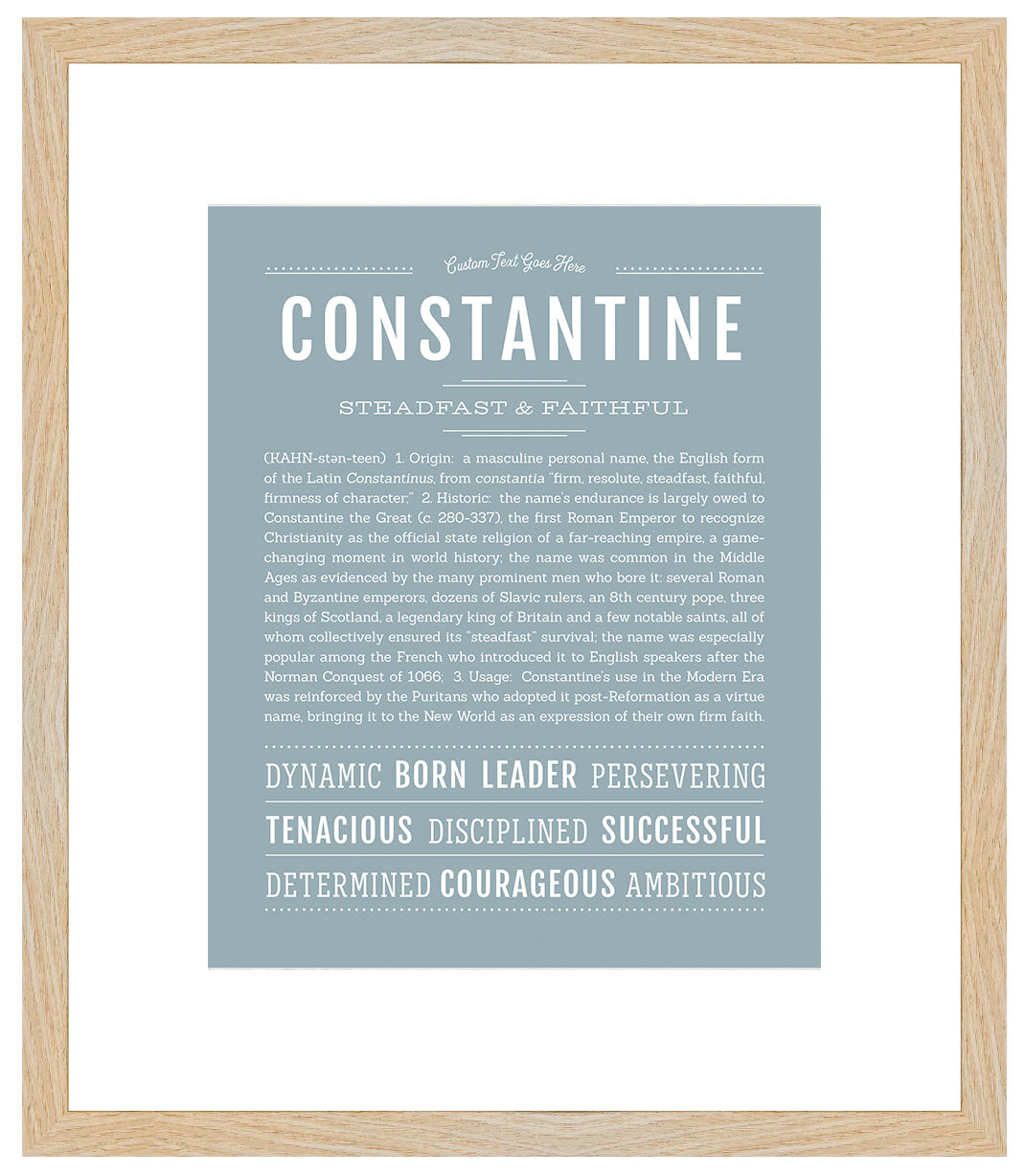 Constantine | Name Art Print