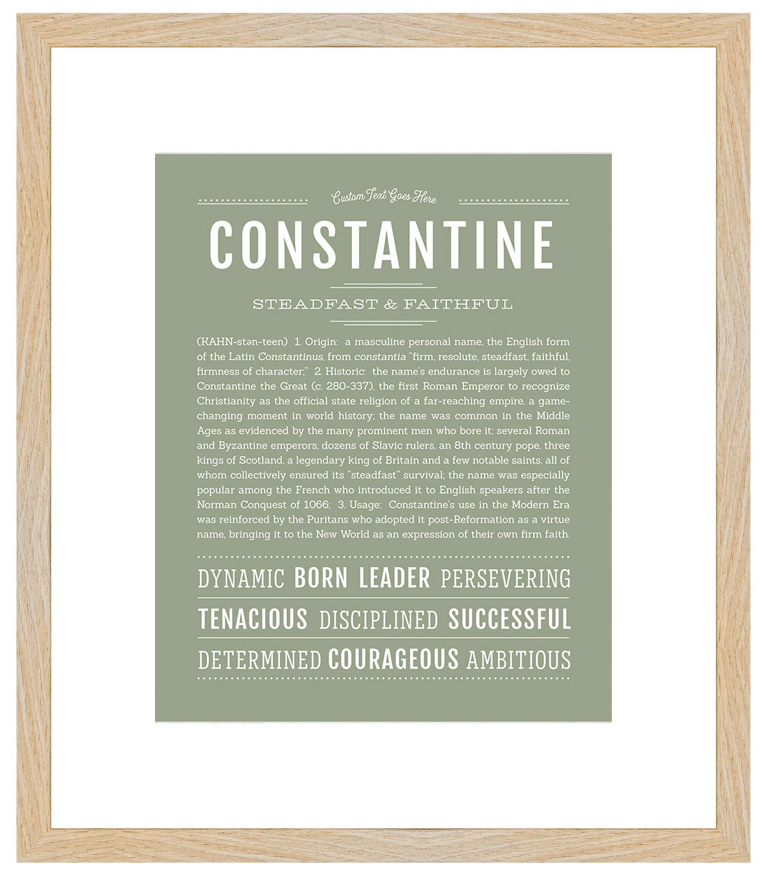 Constantine | Name Art Print