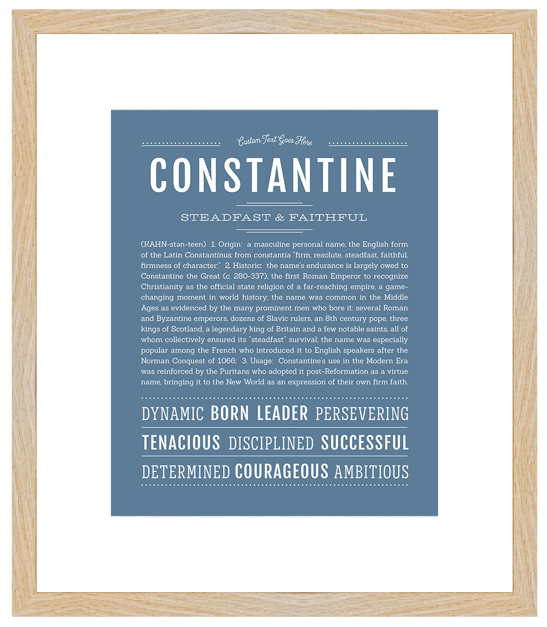 Constantine | Name Art Print