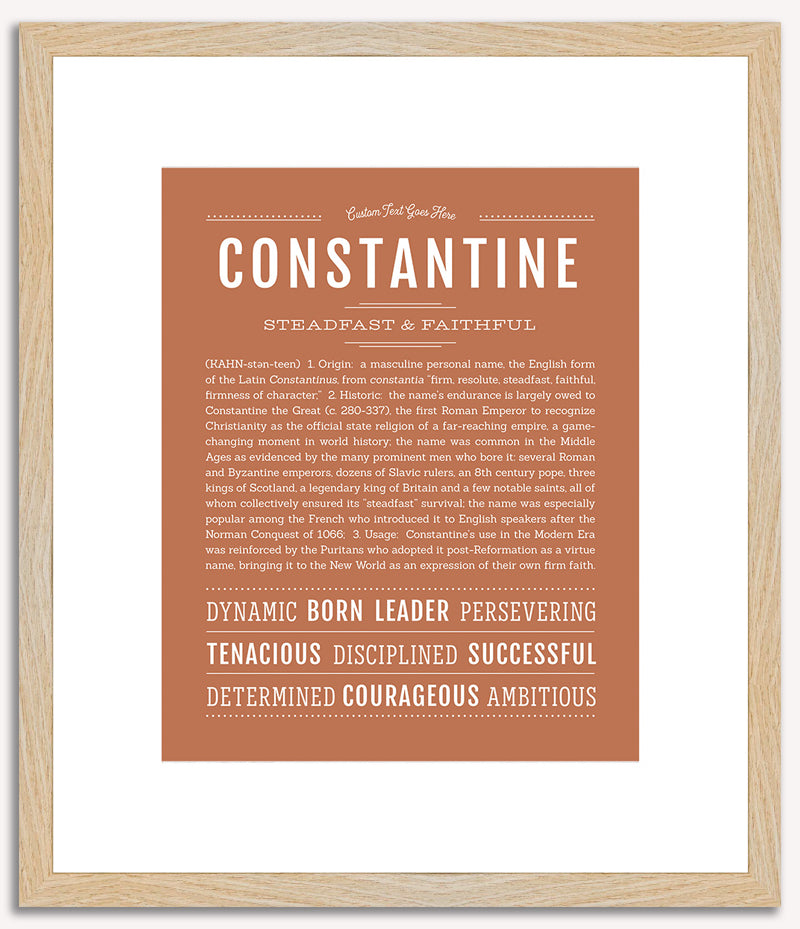 Constantine | Name Art Print