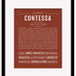 Contessa | Name Art Print