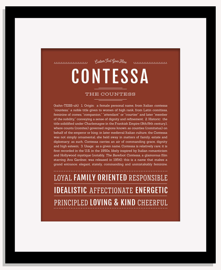 Contessa | Name Art Print