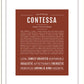 Contessa | Name Art Print