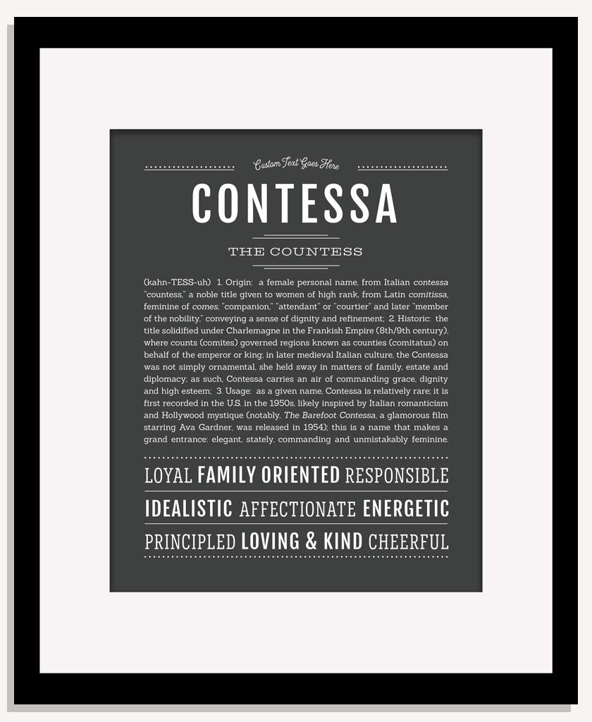 Contessa | Name Art Print