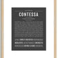 Contessa | Name Art Print
