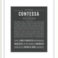 Contessa | Name Art Print