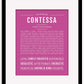Contessa | Name Art Print