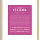 Contessa | Name Art Print