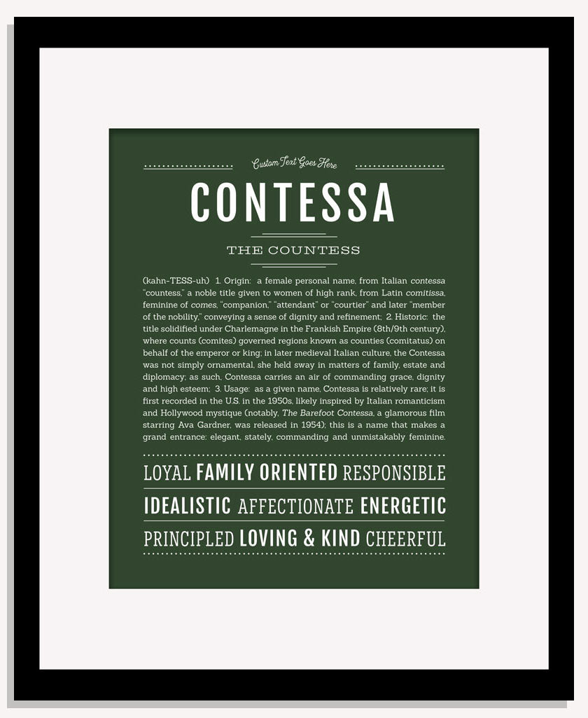 Contessa | Name Art Print
