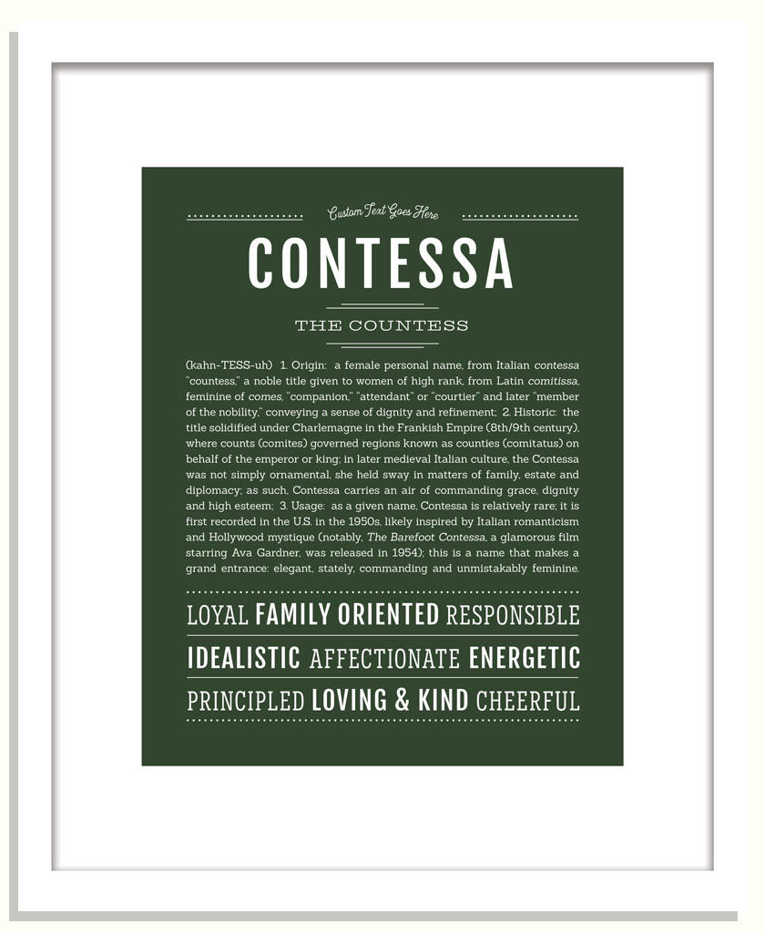 Contessa | Name Art Print