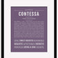 Contessa | Name Art Print