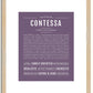 Contessa | Name Art Print