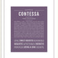 Contessa | Name Art Print