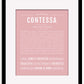 Contessa | Name Art Print