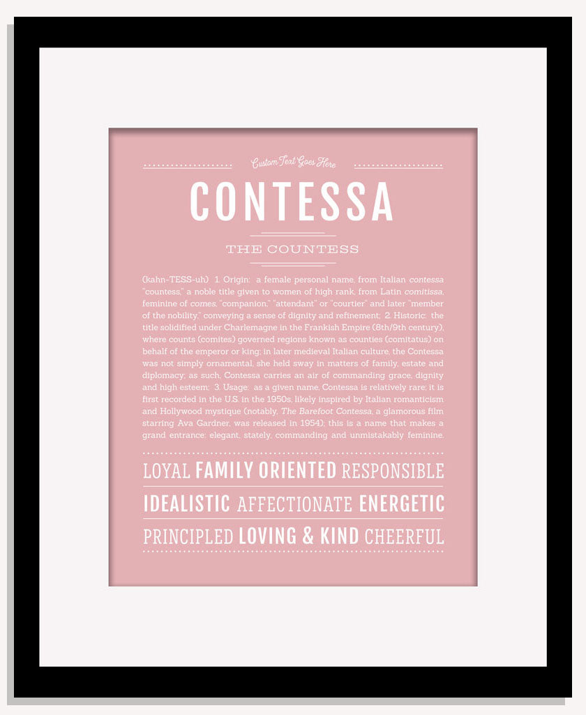 Contessa | Name Art Print