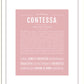Contessa | Name Art Print