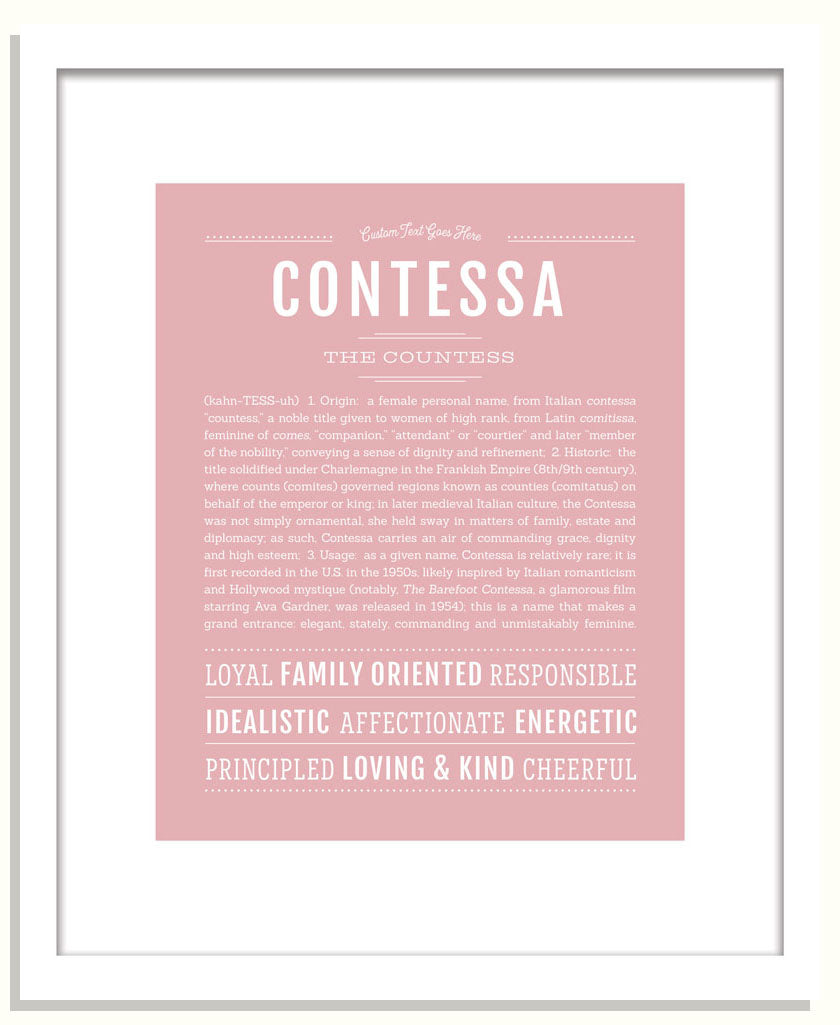 Contessa | Name Art Print