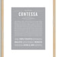 Contessa | Name Art Print