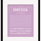 Contessa | Name Art Print