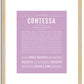 Contessa | Name Art Print