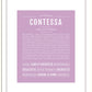 Contessa | Name Art Print