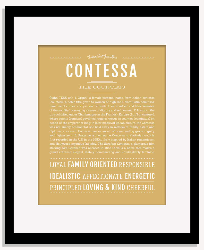Contessa | Name Art Print