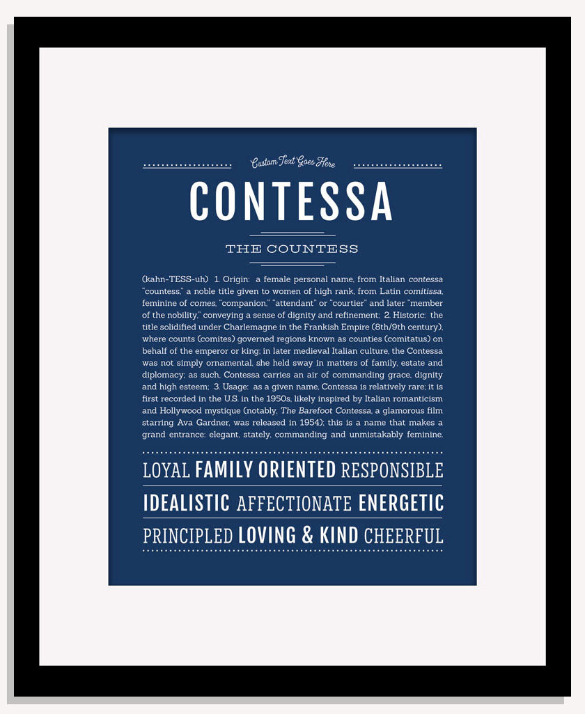 Contessa | Name Art Print