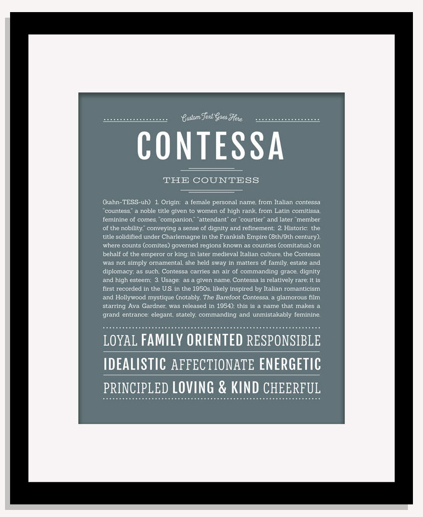 Contessa | Name Art Print