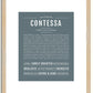 Contessa | Name Art Print