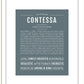 Contessa | Name Art Print