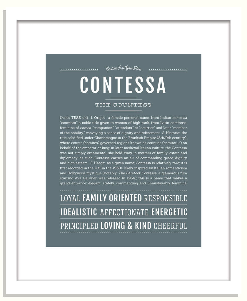 Contessa | Name Art Print