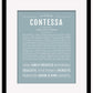 Contessa | Name Art Print