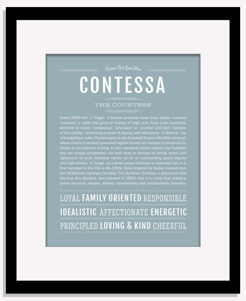 Contessa | Name Art Print
