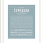 Contessa | Name Art Print