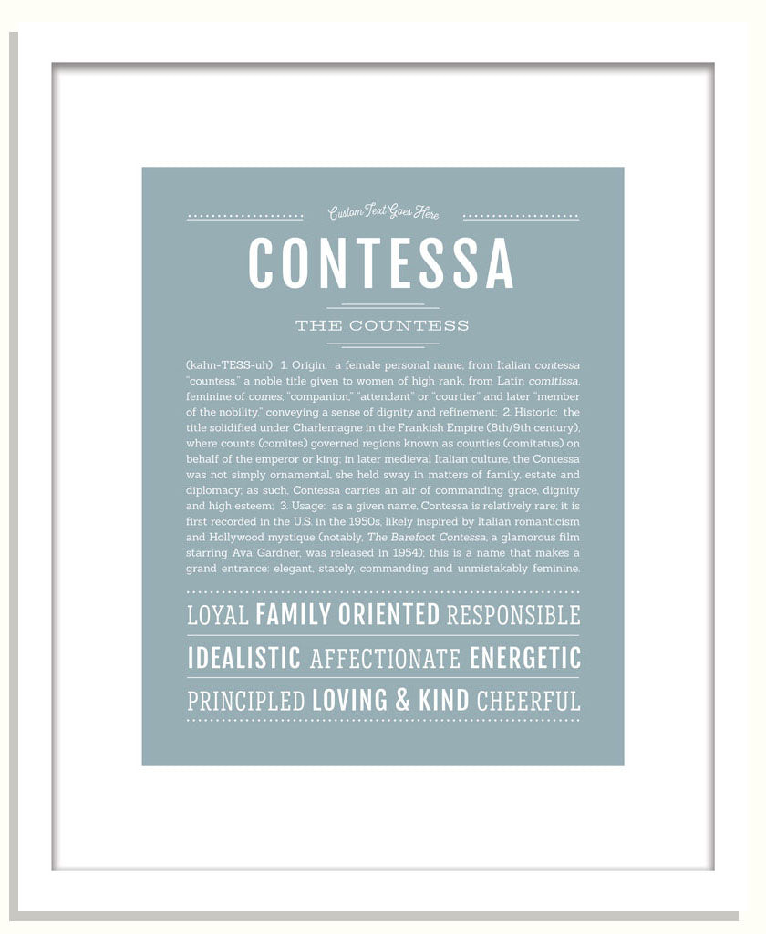 Contessa | Name Art Print