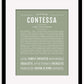 Contessa | Name Art Print