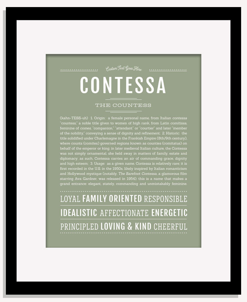 Contessa | Name Art Print